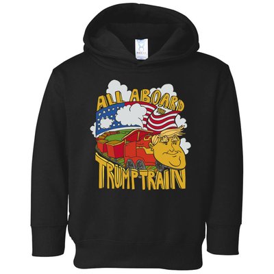 All Aboard Trump Train Toddler Hoodie