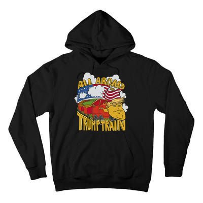 All Aboard Trump Train Tall Hoodie