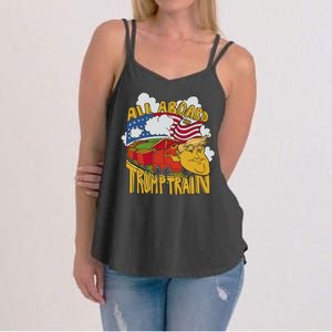 All Aboard Trump Train Women's Strappy Tank