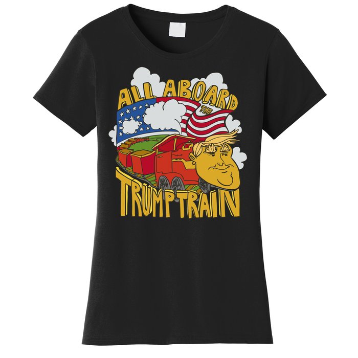 All Aboard Trump Train Women's T-Shirt