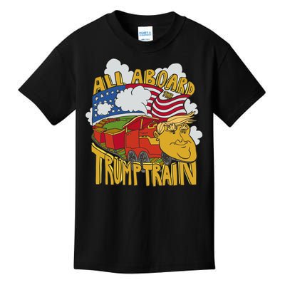 All Aboard Trump Train Kids T-Shirt