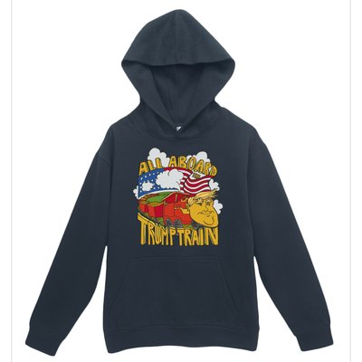 All Aboard Trump Train Urban Pullover Hoodie