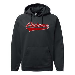 Alabama Al Throwback Design Print Classic Performance Fleece Hoodie