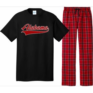 Alabama Al Throwback Design Print Classic Pajama Set