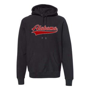 Alabama Al Throwback Design Print Classic Premium Hoodie