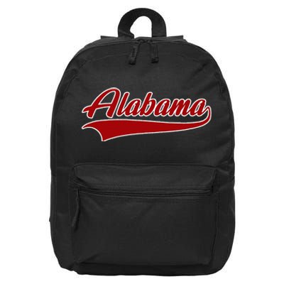 Alabama Al Throwback Design Print Classic 16 in Basic Backpack