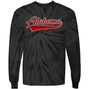 Alabama Al Throwback Design Print Classic Tie-Dye Long Sleeve Shirt