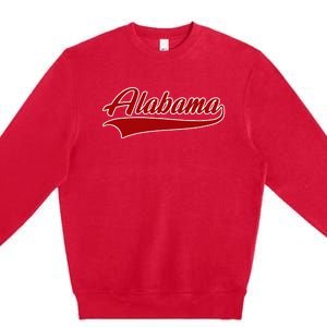 Alabama Al Throwback Design Print Classic Premium Crewneck Sweatshirt