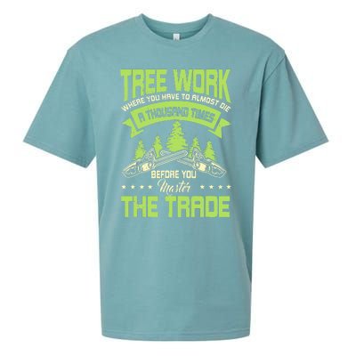 Arborist Arboriculturist Tree Surgeon Horticulture Sueded Cloud Jersey T-Shirt