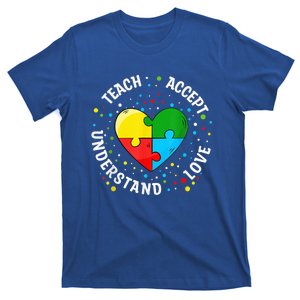 Autism Awareness Teacher Shirt Teach Accept Understand Love T-Shirt