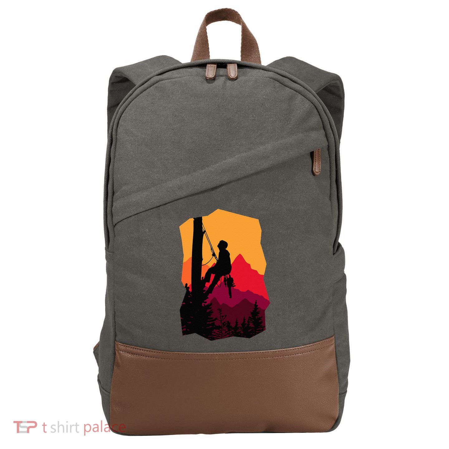 Arborist Arboriculturist Tree Surgeon Cotton Canvas Backpack