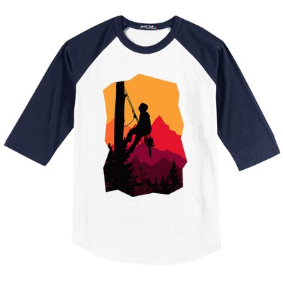 Arborist Arboriculturist Tree Surgeon Baseball Sleeve Shirt