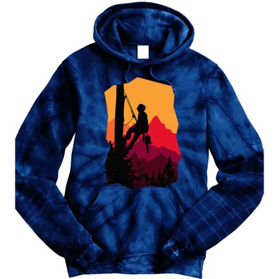 Arborist Arboriculturist Tree Surgeon Tie Dye Hoodie