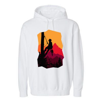 Arborist Arboriculturist Tree Surgeon Garment-Dyed Fleece Hoodie