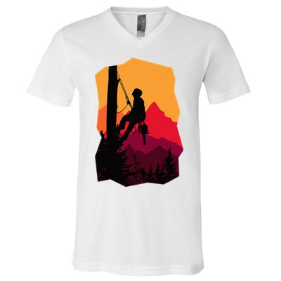 Arborist Arboriculturist Tree Surgeon V-Neck T-Shirt