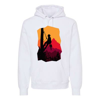 Arborist Arboriculturist Tree Surgeon Premium Hoodie