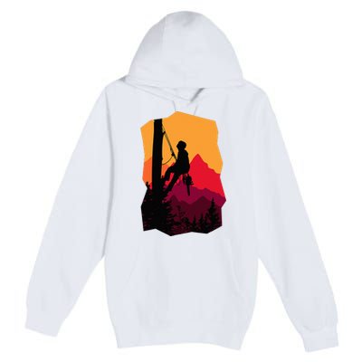 Arborist Arboriculturist Tree Surgeon Premium Pullover Hoodie