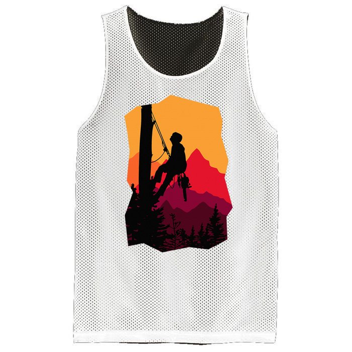 Arborist Arboriculturist Tree Surgeon Mesh Reversible Basketball Jersey Tank