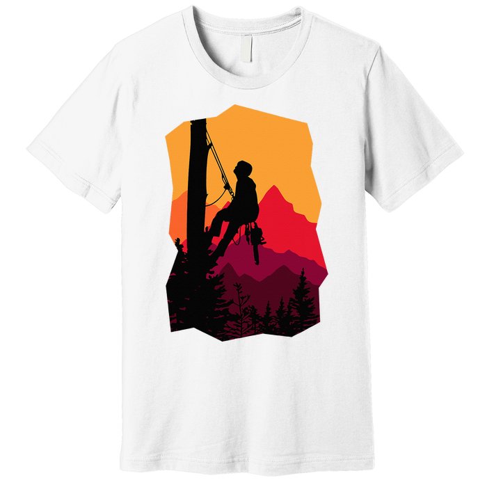 Arborist Arboriculturist Tree Surgeon Premium T-Shirt