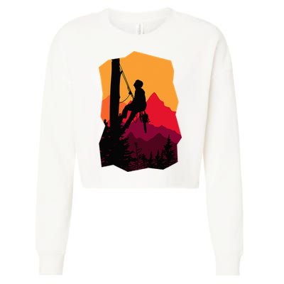 Arborist Arboriculturist Tree Surgeon Cropped Pullover Crew