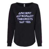 Ancient Astronaut Theorists Say Yes Womens California Wash Sweatshirt