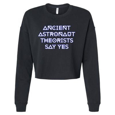 Ancient Astronaut Theorists Say Yes Cropped Pullover Crew