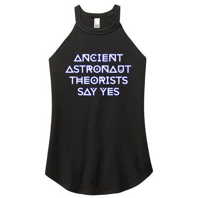 Ancient Astronaut Theorists Say Yes Women's Perfect Tri Rocker Tank