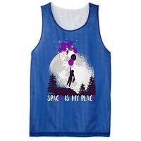 Asexual And Teddy Floating Space Is My Place Asexuality Gift Mesh Reversible Basketball Jersey Tank