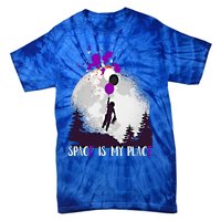 Asexual And Teddy Floating Space Is My Place Asexuality Gift Tie-Dye T-Shirt