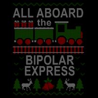 All Aboard The Bipolar Express Ugly Christmas 16 in Basic Backpack