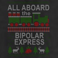 All Aboard The Bipolar Express Ugly Christmas Trucker Hat