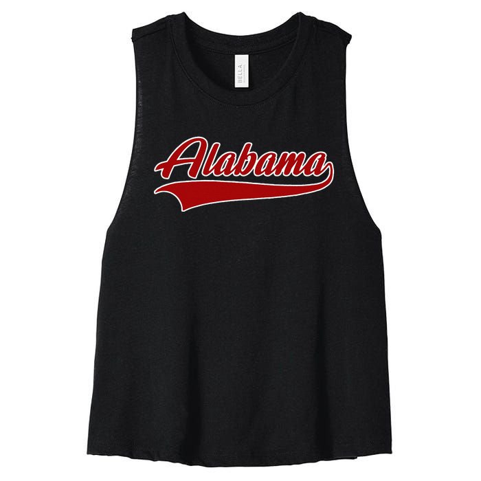 Alabama AL Throwback Women's Racerback Cropped Tank