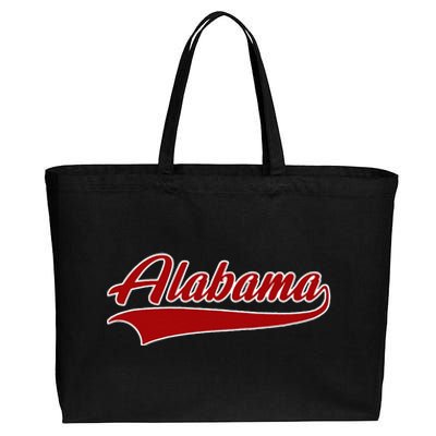 Alabama AL Throwback Cotton Canvas Jumbo Tote