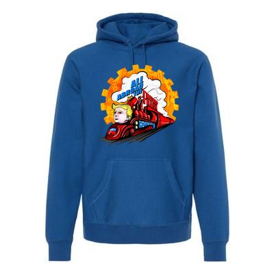 All Abroad The Trump Train 2024 Future Is Bright Premium Hoodie