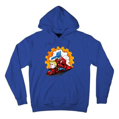 All Abroad The Trump Train 2024 Future Is Bright Tall Hoodie