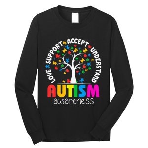 Autism Awareness Teacher Teach Hope Love Inspire Long Sleeve Shirt