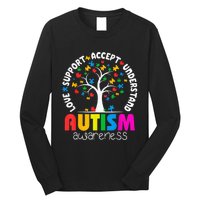 Autism Awareness Teacher Teach Hope Love Inspire Long Sleeve Shirt