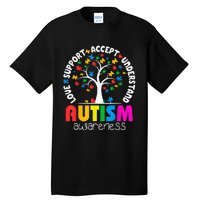 Autism Awareness Teacher Teach Hope Love Inspire Tall T-Shirt