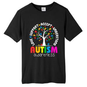 Autism Awareness Teacher Teach Hope Love Inspire Tall Fusion ChromaSoft Performance T-Shirt