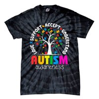 Autism Awareness Teacher Teach Hope Love Inspire Tie-Dye T-Shirt