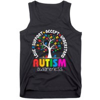 Autism Awareness Teacher Teach Hope Love Inspire Tank Top