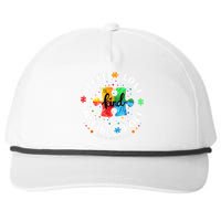 Autism Awareness Teacher Teach Hope Love Inspire Snapback Five-Panel Rope Hat