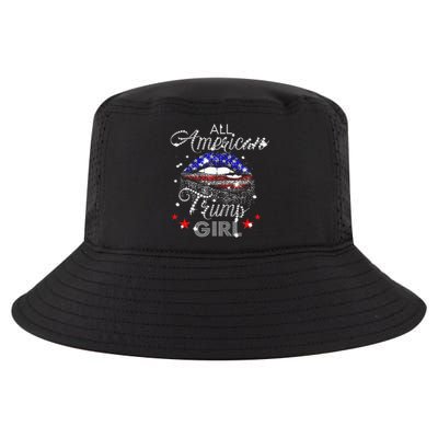 All American Trump Girl Mouth Diamond Cool Comfort Performance Bucket Hat