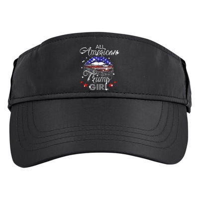 All American Trump Girl Mouth Diamond Adult Drive Performance Visor