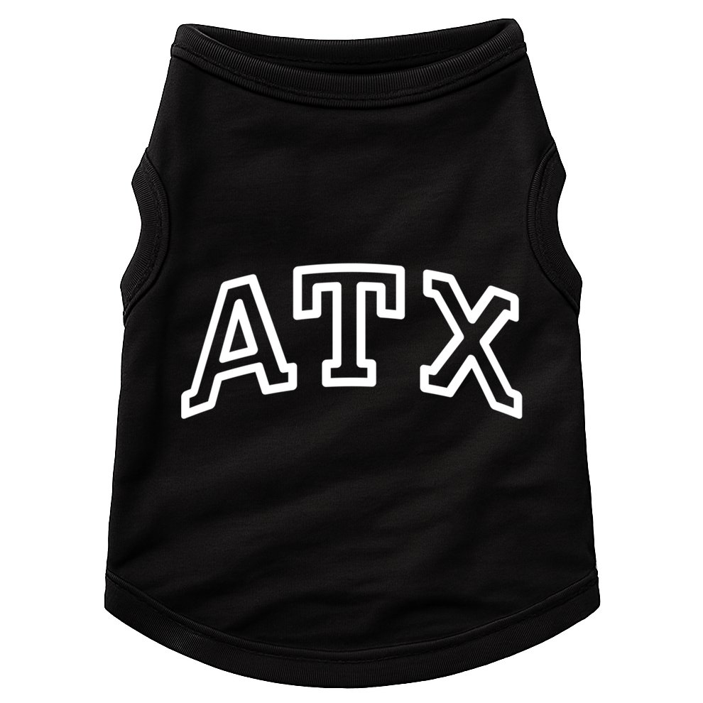 Atx Austin Tx Athletic Design In White Gift Doggie Tank
