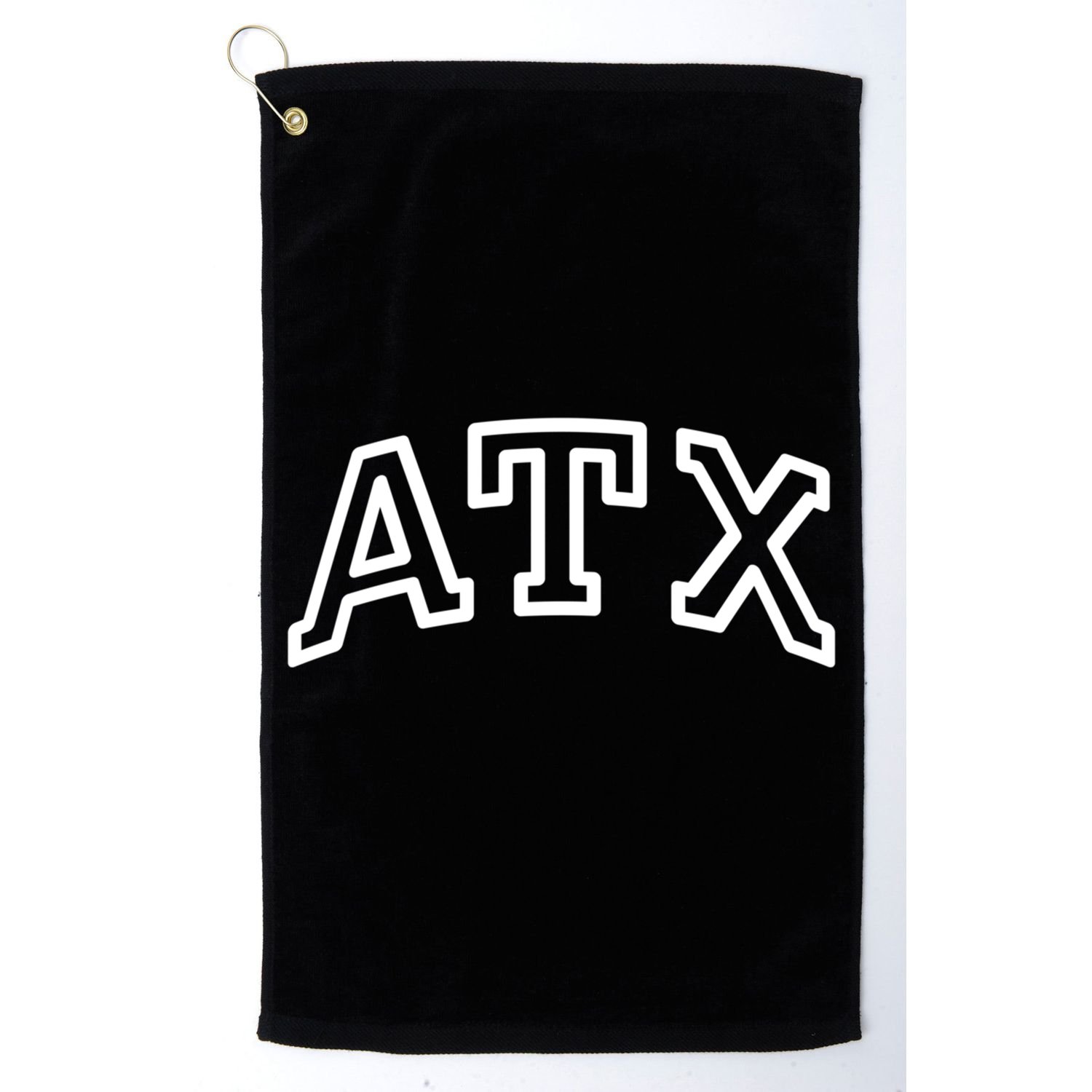 Atx Austin Tx Athletic Design In White Gift Golf Towel