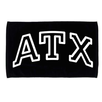 Atx Austin Tx Athletic Design In White Gift Microfiber Hand Towel