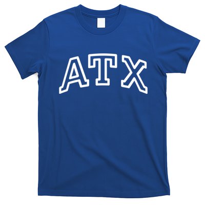 Atx Austin Tx Athletic Design In White Gift T-Shirt