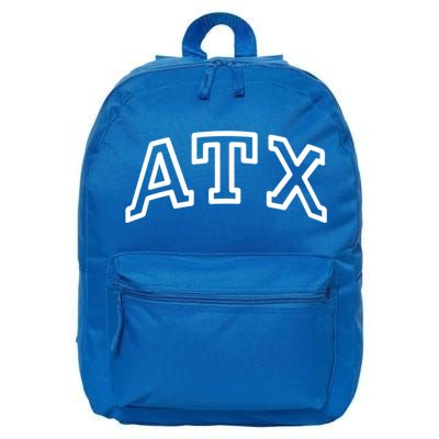 Atx Austin Tx Athletic Design In White Gift 16 in Basic Backpack