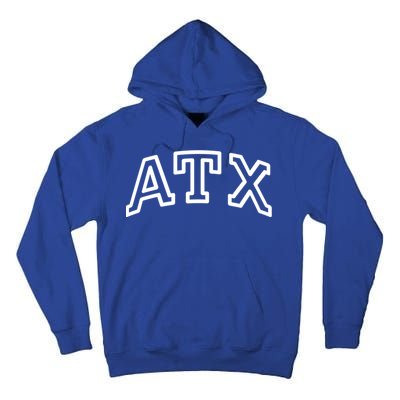 Atx Austin Tx Athletic Design In White Gift Tall Hoodie